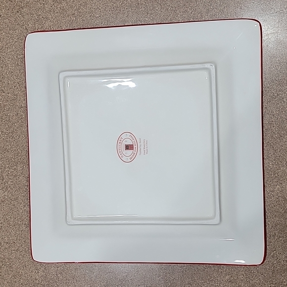 Hand Painted Snow People Serving Plate!!! - Picture 8 of 13